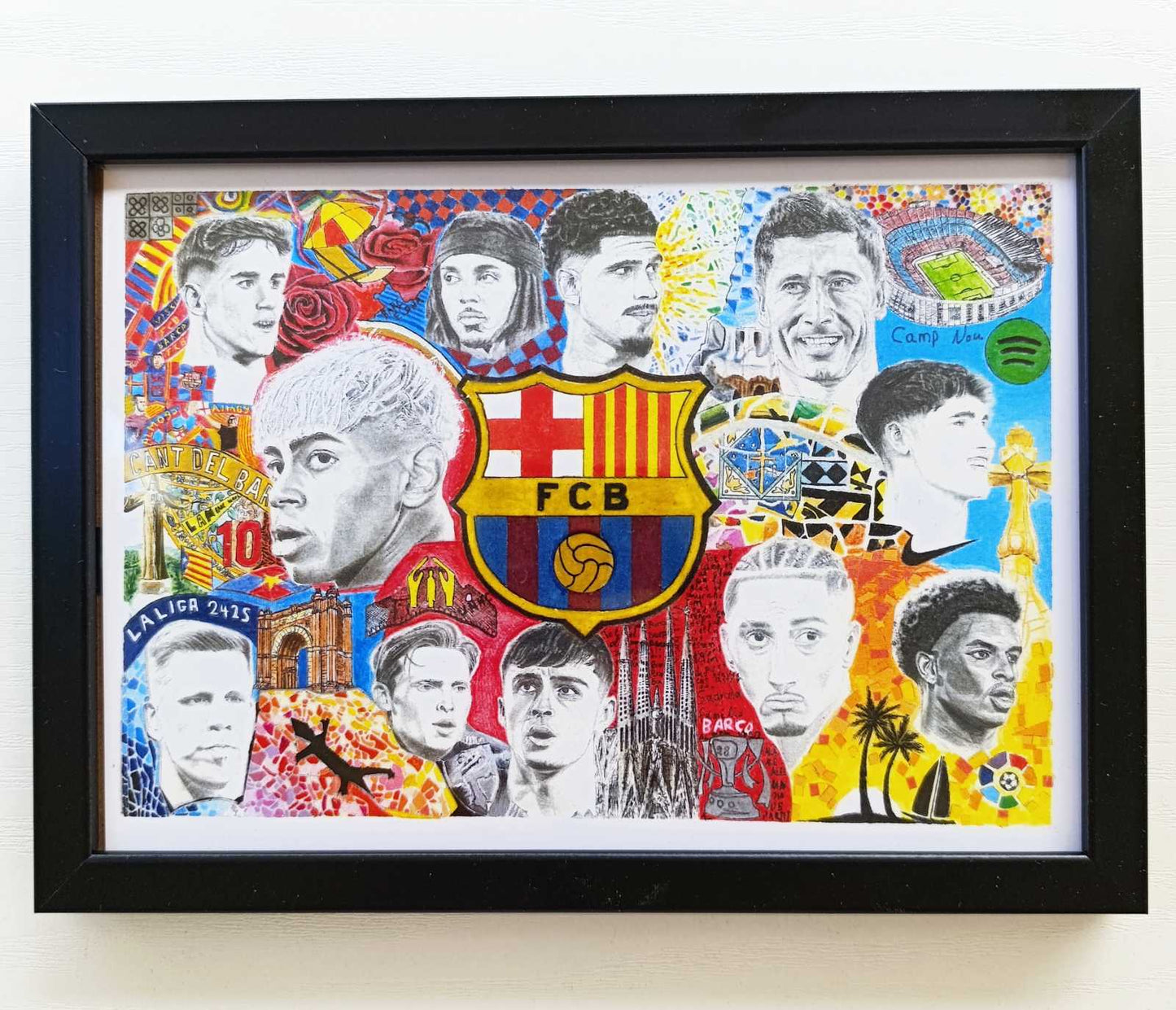 Barcelona Drawing Print