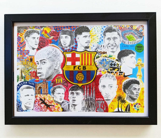 Barcelona Drawing Print